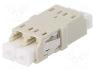 Connector: fiber optic; socket,coupler; duplex,multi mode (MM) FIBRAIN