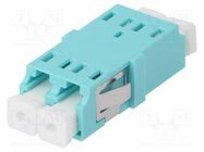 Connector: fiber optic; socket,coupler; duplex,multi mode (MM) FIBRAIN