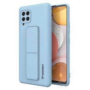 Wozinsky Kickstand Case Silicone Stand Cover for Samsung Galaxy A42 5G Light Blue, Wozinsky