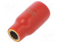 Socket; 12-angles,insulated,socket spanner; 11mm; 1/2"; 1kV BAHCO