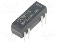 Relay: reed switch; SPDT; Ucoil: 12VDC; 400mA; max.100VDC; 5W; THT COMUS