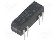 Relay: reed switch; DPST-NO; Ucoil: 12VDC; 500mA; max.150VDC; 10W COMUS