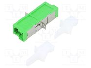 Connector: fiber optic; socket,coupler; E2000/APC; female; ways: 1 FIBRAIN