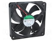 Fan: DC; axial; 48VDC; 120x120x25mm; 127.42m3/h; 34dBA; ball; 24AWG SUNON