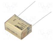 Capacitor: paper; X2; 100nF; 275VAC; 20.3mm; ±20%; THT; P409; 630VDC KEMET