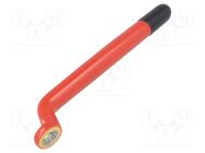 Wrench; insulated,single sided,box; 10mm; 1kV; tool steel 