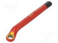 Wrench; insulated,single sided,box; 12mm; 1kV; tool steel 