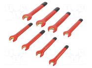 Wrench-set; insulated,spanner; steel; 1kVAC; 8pcs. BAHCO