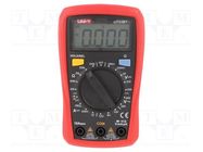 Digital multimeter; LCD; VDC: 200mV,2V,20V,200V,600V UNI-T