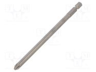 Screwdriver bit; Pozidriv®; PZ2; Overall len: 127mm; PROFESSIONAL WIHA