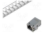 Connector: RJ45; socket; MXMag; PIN: 8; shielded,with LED; on PCBs 