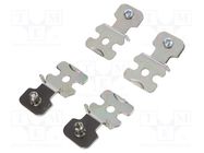 Wall mounting element; steel; 4pcs. 