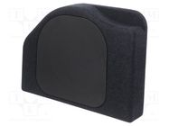 Car loudspeaker enclosure; MDF; black; textil; 10"; 274mm; Toyota BASSER