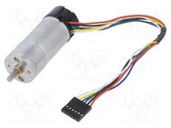 Motor: DC; with encoder,with gearbox; HP; 6VDC; 6.5A; 990rpm POLOLU