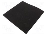 Conductive foam; ESD; L: 305mm; W: 305mm; Thk: 6mm; polyurethane ANTISTAT