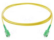 Fiber patch cord; SC/APC,both sides; 3m; Optical fiber: 9/125um FIBRAIN