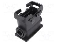 Enclosure for connectors: HDC; size 16B; for panel mounting HARTING
