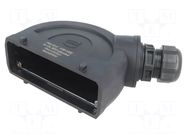 Enclosure for connectors: HDC; size 24B; for cable; Han-Eco® B HARTING