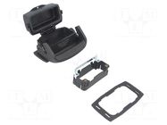 Enclosure for connectors: HDC; size 10A; for panel mounting HARTING