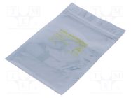 Protection bag; ESD; L: 355mm; W: 254mm; Thk: 75um; 100pcs; <10GΩ ANTISTAT