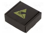 Container: box; with foam lining; ESD; black; cardboards ANTISTAT