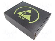 Container: box; with foam lining; ESD; black; cardboards ANTISTAT