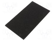 Conductive foam; ESD; L: 127mm; W: 228mm; Thk: 6mm; polyurethane ANTISTAT