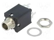 Connector: Jack 6,3mm; socket; female; stereo,with double switch CLIFF