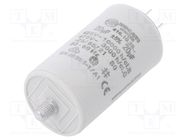 Capacitor: polypropylene; motors, run; 10uF; 475VAC; Ø36x70mm DUCATI ENERGIA