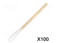 Cleaning cloth: cleaning sticks; 100pcs; L: 152mm; single sided CHEMTRONICS