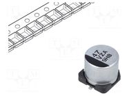 Capacitor: hybrid; 47uF; 35VDC; SMD; ESR: 60mΩ; ZA; ±20%; Ø6.3x5.8mm PANASONIC