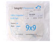 Cleaning cloth: cloth; dry; 200pcs; 177.8x177.8mm; polyester ANTISTAT