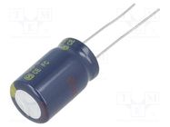 Capacitor: electrolytic; low ESR; THT; 220uF; 63VDC; Ø12.5x20mm PANASONIC