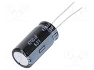 Capacitor: electrolytic; low ESR; THT; 470uF; 63VDC; Ø12.5x25mm PANASONIC