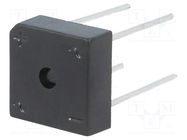 Bridge rectifier: single-phase; Urmax: 400V; If: 10A; Ifsm: 175A DC COMPONENTS