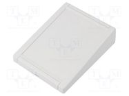 Enclosure: for alarms; X: 100mm; Y: 131mm; Z: 33.6mm; ABS; light grey 