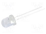 LED; 8mm; orange; 2500÷3500mcd; 30°; Front: convex; No.of term: 2 OPTOSUPPLY