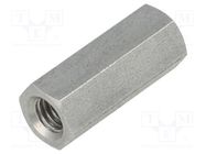 Screwed spacer sleeve; 20mm; Int.thread: M5; hexagonal DREMEC