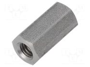 Screwed spacer sleeve; 20mm; Int.thread: M6; hexagonal DREMEC