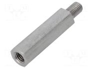 Screwed spacer sleeve; 45mm; Int.thread: M8; Ext.thread: M8 DREMEC
