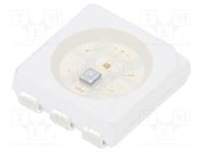 LED; yellow; blinking; 750÷1120mcd; 120°; 2.5÷5V; 20mA; 5x5x1.5mm 