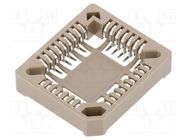 Socket: integrated circuits; PLCC32; SMT; phosphor bronze; tinned HSM