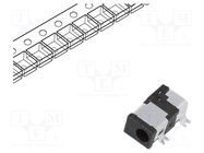 Connector: DC supply; socket; male; 2.35/0.7mm; 2.35mm; 0.65mm; SMT HSM