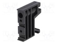 Holder; black; Width: 10mm; polyamide; TS35; -25÷120°C; UL94V-0 POKÓJ