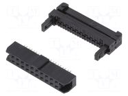 Connector: IDC; plug; female; PIN: 20; IDC; for ribbon cable; 2mm AMPHENOL COMMUNICATIONS SOLUTIONS