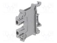 Splice terminal: rail; 0.2÷4mm2; ways: 1; terminals: 2; grey PHOENIX CONTACT