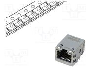 Connector: RJ45; socket; MXMag; PIN: 8; shielded,with LED; on PCBs 