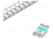 LED; SMD; 1206; green; 500÷700mcd; 3.2x1.6x0.8mm; 140°; 2.8÷3.6V 