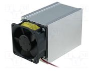 Heatsink: extruded; L: 100mm; W: 62mm; H: 74mm; 0.2K/W; aluminium; raw FISCHER ELEKTRONIK