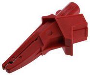 ALLIGATOR CLIP-4MM BANANA JACK, 20A, RED